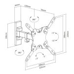 Techly ICA-PLB-400STY 106,7 cm (42") Schwarz