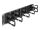 DELOCK 19" Kabelmanagement Rangierpanel 10 Bügel 2HE grau