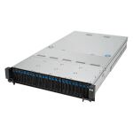 ASUS RS521A-E12-RS24U Socket SP5 Rack (2U) Schwarz, Silber