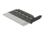 DELOCK PCI Express x16 Karte zu 5 x intern M.2 Key B / SATA
