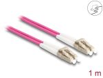 DELOCK LWL Kabel mit Metallarmierung LC Duplex Multimode 1m