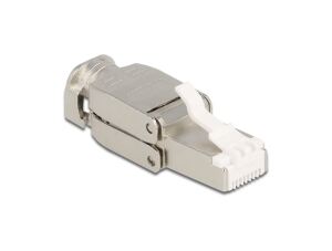 DELOCK RJ45 Stecker Cat.6A STP werkzeugfrei