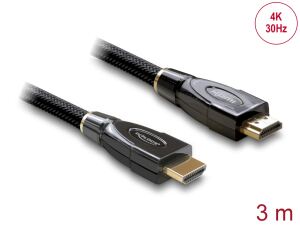 DELOCK HDMI Kabel Ethernet A -> A St/St 3.00m Premium