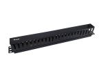 Equip 19" Rack Mount Kabelmanagement-Panel, Schwarz