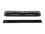 Equip 19" Rack Mount Kabelmanagement-Panel, Schwarz
