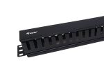 Equip 19" Rack Mount Kabelmanagement-Panel, Schwarz