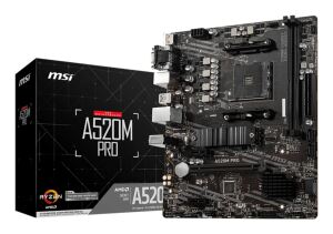 MSI A520M PRO Motherboard AMD A520 Sockel AM4 micro ATX