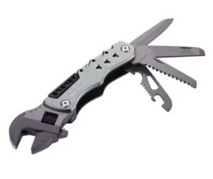 TROIKA TOL44/GY Multi-Tool-Zange Taschengröße 12 Werkzeug Grau