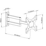 Techly ICA-LCD-2903 TV-Halterung 94 cm (37") Schwarz