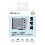 Verbatim GNC-200 Universal Schwarz, Grau AC Schnellladung Drinnen