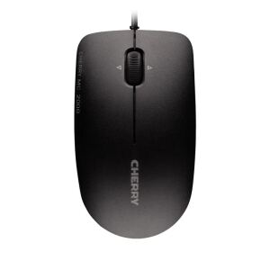 CHERRY MC 2000 Kabelgebundene Maus mit schwenkbarem Rad, Schwarz, USB