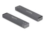 DeLOCK Externes Gehäuse für M.2 NVMe PCIe SSD oder SATA SSD mit USB 10 Gbps Typ-A Stecker