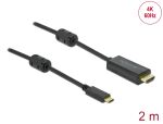 DELOCK USB Typ-C > HDMI Kabel (DP Alt Mode) 4K 60Hz 2m aktiv