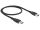 DeLOCK 0.5m, 2xUSB 2.0-A USB Kabel USB 2.0 0,5 m USB A 0,48 Gbit/s Schwarz