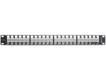 DELOCK 19 Keystone Patchpanel 48 Port 1 HE schwarz