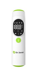 Dr. Senst DET-20F Fernabtastthermometer Grün, Weiß Ohr, Stirn Tasten