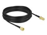 DELOCK Antennenkabel SMA Stecker zu SMA Buchse LMR 10m