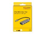 DeLOCK 4 Port USB 5 Gbps Hub mit USB Typ-A Anschluss – USB Typ-A Buchsen seitlich