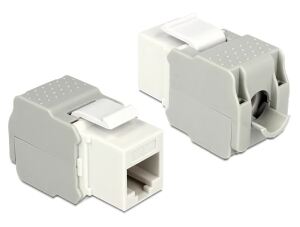 DELOCK Keystone Modul RJ45 Buchse > LSA Cat.6 UTP weiß