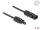 DELOCK DL4 Solar Flachbandkabel Stecker zu Buchse 1m schwarz