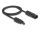 DELOCK DL4 Solar Flachbandkabel Stecker zu Buchse 1m schwarz