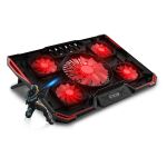 Inca INC-611GMS Llaptop-Kühlpad 43,2 cm (17") 2200 RPM Schwarz, Rot
