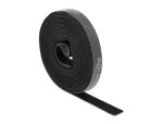 DELOCK Klettband auf Rolle L 5 m x B 15 mm schwarz