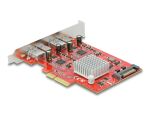 DeLOCK PCI Express x4 Karte zu SuperSpeed USB 10 Gbps mit 2 x USB Typ-A und 2 x USB Type-C - Dual Channel