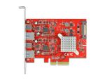 DeLOCK PCI Express x4 Karte zu SuperSpeed USB 10 Gbps mit 2 x USB Typ-A und 2 x USB Type-C - Dual Channel