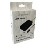 LC-Power LC-NB-PRO-45-C Netzteil & Spannungsumwandler Drinnen 45 W Schwarz