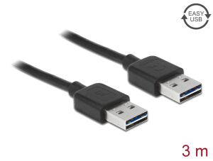 DELOCK USB Kabel A -> A St/St 3.00m Easy USB