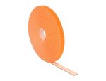 DELOCK Kabelbinder Klettverschluss 10.000x13mm 1x Rol orange