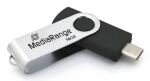 MediaRange MR1951 USB-Stick 16 GB USB Typ-C 3.2 Gen 1 (3.1 Gen 1) Schwarz, Silber