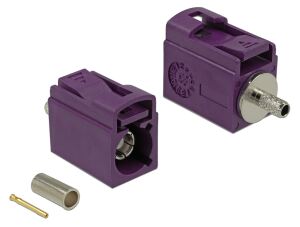 DELOCK FAKRA D-Bu 21mm (kurz) zum Crimpen