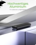ICY BOX IB-1807MT-C31, ext. M.2 NVMe Gehäuse, Werkzeuglos, USB 3.2 Gen 2 Type-C®/Type-A, Aluminium, schwarz