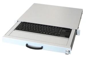 aixcase AIX-19K1UKUSTP-W Tastatur Industriell USB US International Weiß