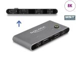 DELOCK USB-C KVM Switch zu HDMI und DisplayPort 8K MST
