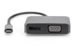 Digitus USB Typ-C™ 4K 2in1 DisplayPort + VGA Grafik-Adapter