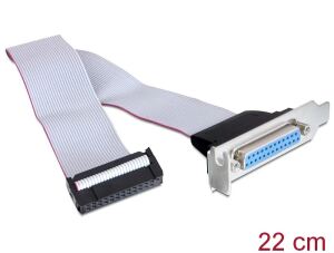 DELOCK Slotblech 1x D-Sub25 Low Profile