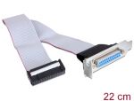 DELOCK Slotblech 1x D-Sub25 Low Profile