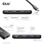 CLUB3D 8-1 Portable Dock USB Type-C® 10Gbps to HDMI™ and DisplayPort™ 8K30Hz PD Max.100Watt
