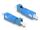 DeLOCK LWL Hybrid Kupplung SC Simplex Stecker zu LC Simplex Buchse blau