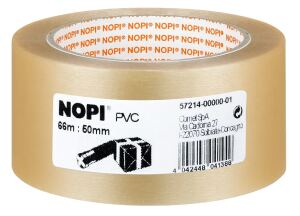 tesa NOPI Pack PVC geprägt 66m 50mm braun