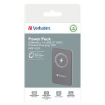 Verbatim Charge n Go Lithium Polymer (LiPo) 5000 mAh Kabelloses Aufladen Grau