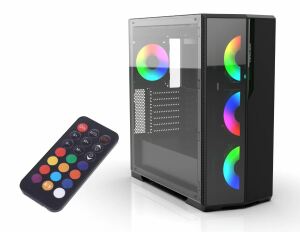 Inca EMG-17XN Computer-Gehäuse Midi Tower Schwarz