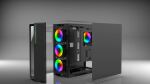 Inca EMG-17XN Computer-Gehäuse Midi Tower Schwarz