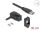 DeLOCK USB 5 Gbps Typ-A Einbaubuchse 45° gewinkelt zu Typ-A Stecker mit 30 cm Kabel schwarz