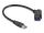 DeLOCK USB 5 Gbps Typ-A Einbaubuchse 45° gewinkelt zu Typ-A Stecker mit 30 cm Kabel schwarz