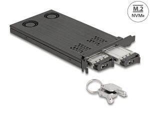 DELOCK PCI Express x16 Karte für 2x M.2 NVMe SSD-Bifurcation