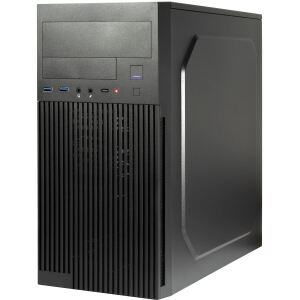 Inter-Tech IT-6521 Straight Micro Tower Schwarz
